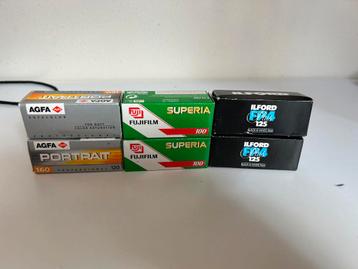 Diverse 120 Filmrollen: Agfa, Fuji, Ilford beschikbaar voor biedingen