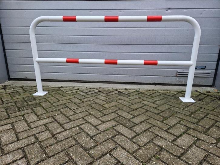 Veiligheidshek B200 x H100 cm met grondplaat, Tuin en Terras, Tuinhekken en Hekwerk, Nieuw, Overige typen, IJzer, Ophalen