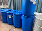 Dichte blauwe plastic vaten vlot drijvend terras 200 liter, Ophalen of Verzenden, Zo goed als nieuw, Nvt, Nvt