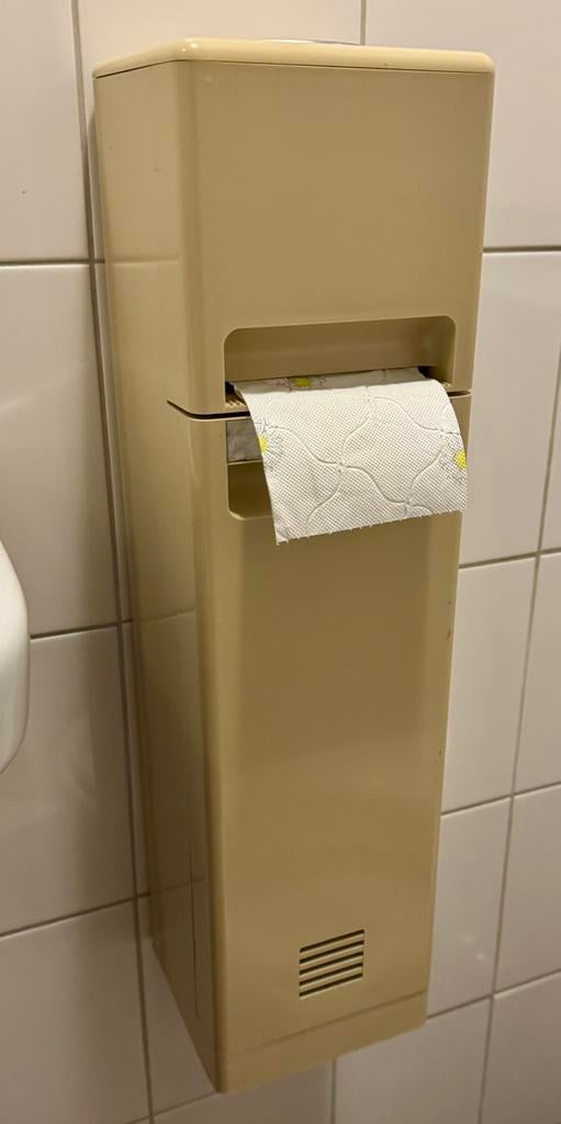 Vintage wcrol en borstel houder, Huis en Inrichting, Badkamer | Badtextiel en Accessoires, Ophalen of Verzenden, Zo goed als nieuw