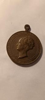 Bronzen Koningin Wilhelmina Herdenkingsmunt 1880-1930, Postzegels en Munten, Penningen en Medailles, Ophalen of Verzenden, Brons