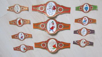 Sigarenbandjes Ollie B. Bommel, Tom Poes, Joost e.a. beschikbaar voor biedingen