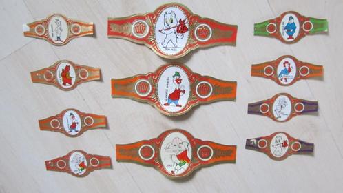 Sigarenbandjes Ollie B. Bommel, Tom Poes, Joost e.a., Verzamelen, Stripfiguren, Zo goed als nieuw, Overige typen, Olivier B, Bommel en Tom Poes