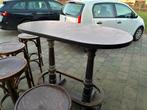 Thonet Bartafel met 10 Krukken, Ophalen of Verzenden, Gebruikt