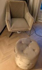 Riviera Maison Walker Park armchair velvet fauteuil creme, Huis en Inrichting, Fauteuils, Ophalen, Zo goed als nieuw, 75 tot 100 cm