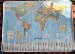 Collins “The World” Map Poster with Flags – English Edition, Deurposter of groter, Rechthoekig Liggend, Nieuw, Ophalen of Verzenden