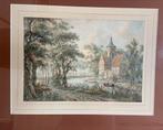 Kasteel Develstein in Zwijndrecht, Antiek en Kunst, Kunst | Schilderijen | Klassiek, Ophalen of Verzenden