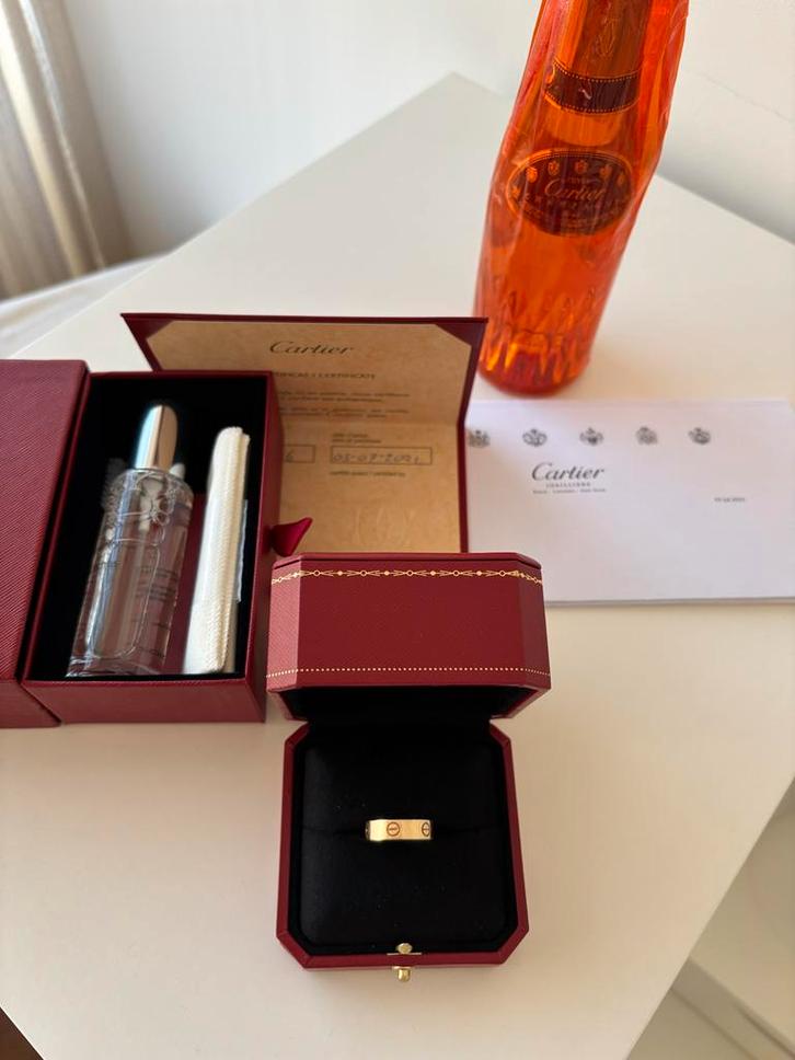 Cartier Love Ring Geelgoud Maat 56 - Compleet!, Sieraden, Tassen en Uiterlijk, Ringen, Zo goed als nieuw, Dame of Heer, 19 tot 20