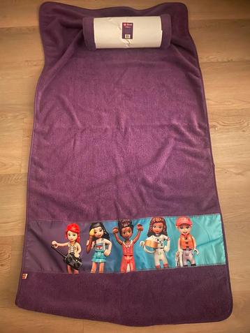 Twee LEGO Friends badlakens - paarse handdoek - 70x140cm  