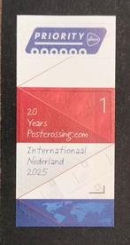 Nederland 2025 Postcrossing 20 jaar zelfklever postfris, Verzenden, Na 1940, Postfris
