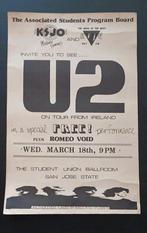 U2 ORIGINAL POSTER CONCERT
U2 Boy Tour
1981-03-18 San Jose, Ophalen of Verzenden, Zo goed als nieuw, Overige formaten, Poprock
