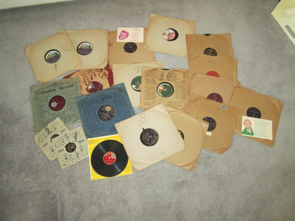 Partij bakelieten 78 toeren platen, Cd's en Dvd's, Vinyl | Overige Vinyl, Ophalen, Gebruikt, Overige formaten