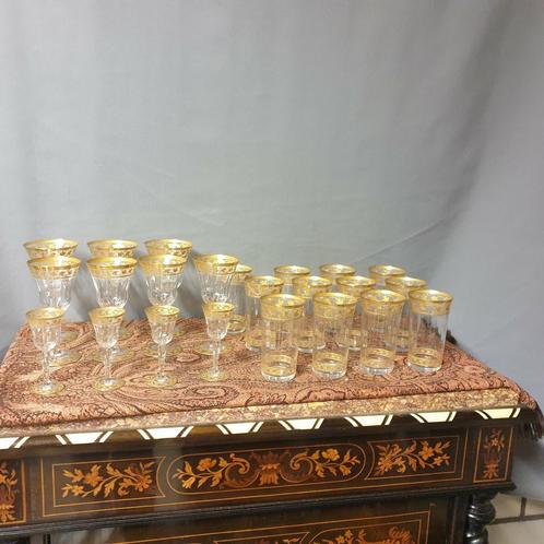 20 stuks kristallen glazen van St Loius, Antiek en Kunst, Antiek | Glas en Kristal, Ophalen