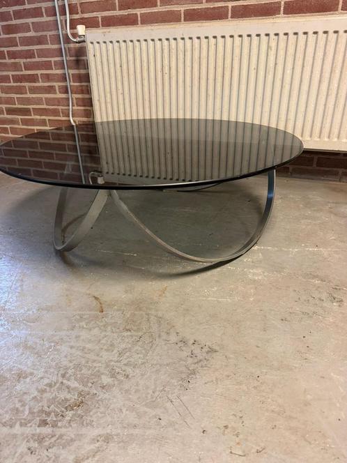 Vintage jaren 80 design salontafel, Huis en Inrichting, Tafels | Salontafels, Gebruikt, Minder dan 50 cm, 50 tot 100 cm, 50 tot 100 cm