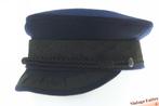 Vintage Kapiteinspet Prinz Heinrich donker blauw wol 56, Ophalen of Verzenden, Prinz Heinrich, Pet, 57 cm (M, 7⅛ inch) of minder