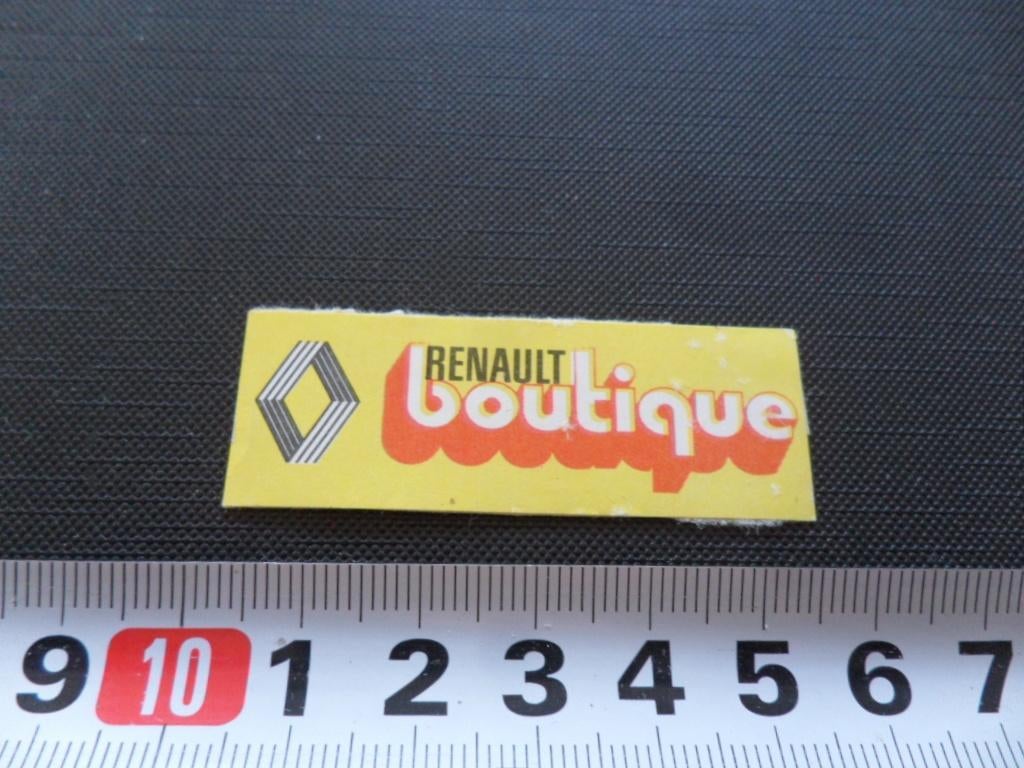 sticker renault boutique, Verzamelen, Stickers, Zo goed als nieuw, Ophalen