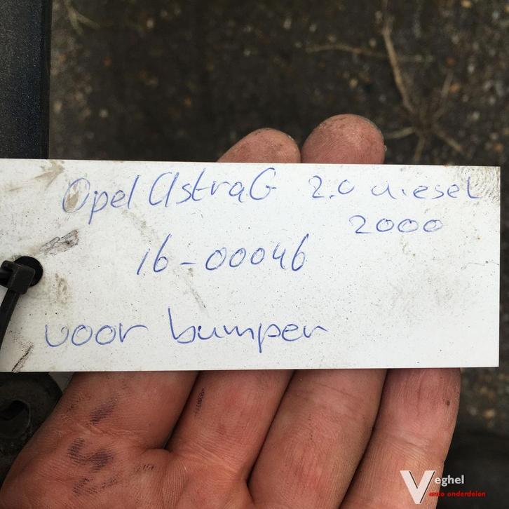 Opel Astra G 2.0 2000 1600046  Voorbumper, Auto-onderdelen, Carrosserie en Plaatwerk, Bumper, Voor, Gebruikt, Ophalen