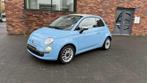 Fiat 500C 0.9 85pk Turbo Twinair  Blauw Cabrio /Airco, Euro 5, Cabriolet, Leder en Stof, Origineel Nederlands