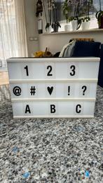 Lightbox met letters, Ophalen, Zo goed als nieuw