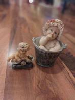 Oude Spaarpotje en Beeldje,H 14 en 8 cm 2=2euro, Ophalen of Verzenden