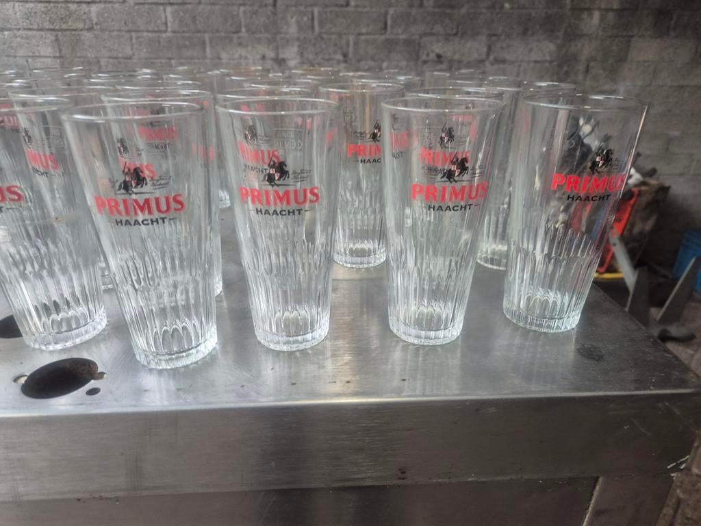 35 Primus Haacht bierglazen, Ophalen of Verzenden