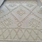 Crèmekleurig vloerkleed met geometrisch patroon, Ophalen of Verzenden, Zo goed als nieuw