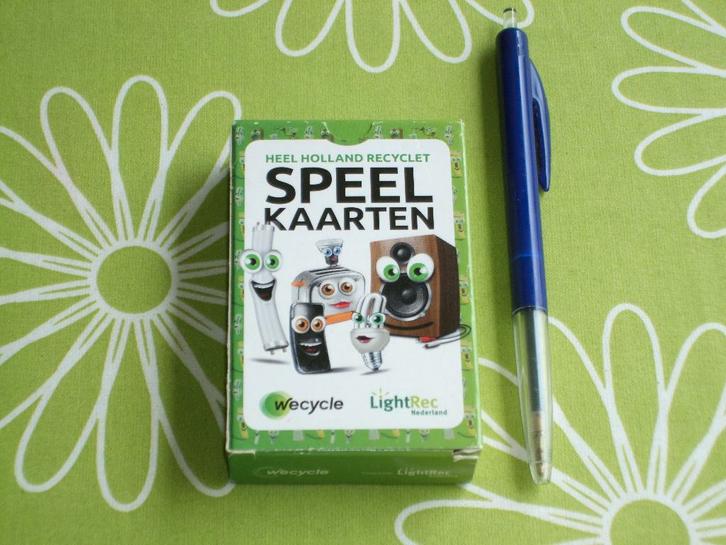 Wecycle speelkaarten - heel holland recyclet, Verzamelen, Speelkaarten, Jokers en Kwartetten, Zo goed als nieuw, Speelkaart(en)