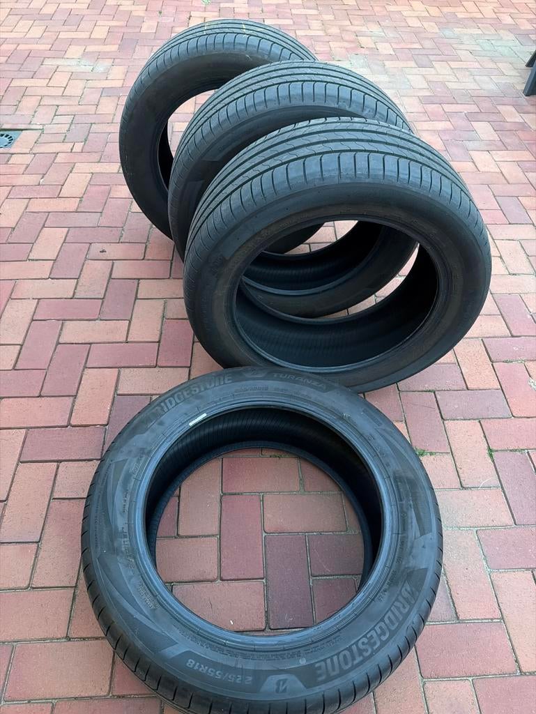Bridgestone Turanza zomerbanden 225/55R18, Auto-onderdelen, Banden en Velgen, Ophalen, 18 inch, Gebruikt, Band(en)