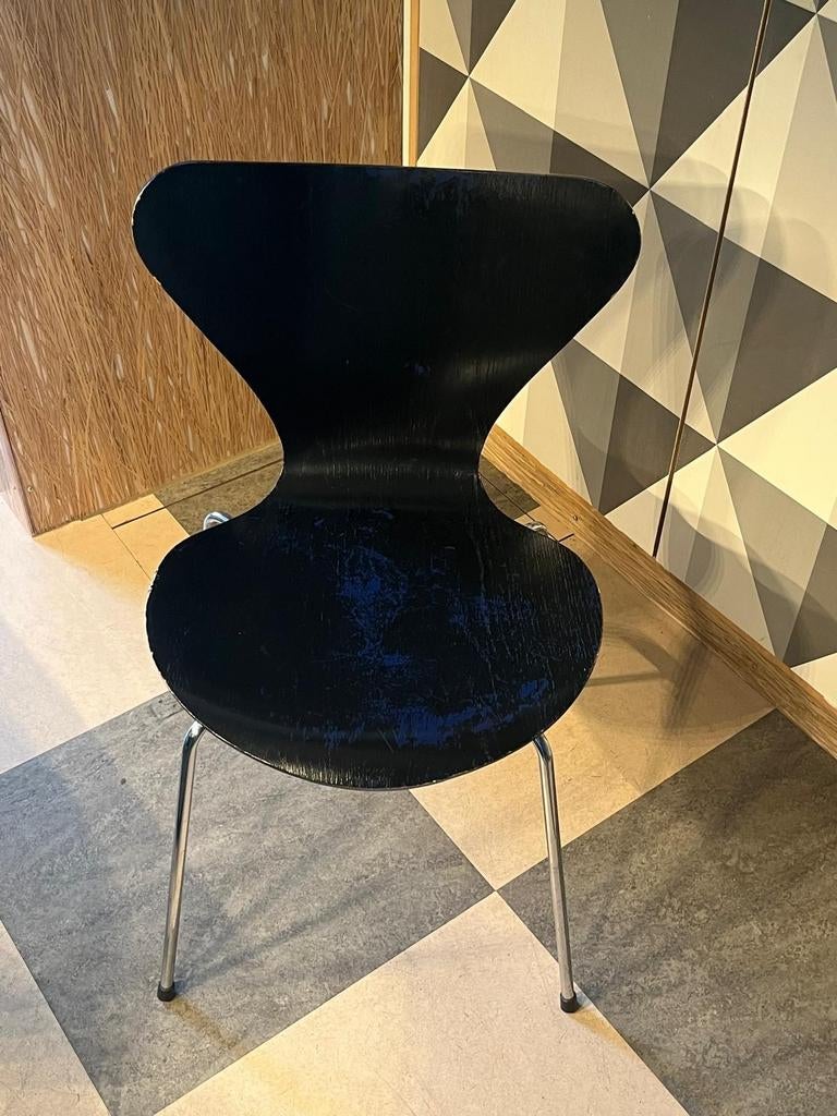 Fritz Hansen eetkamerstoel, Huis en Inrichting, Gebruikt, Overige kleuren, Ophalen of Verzenden, Hout