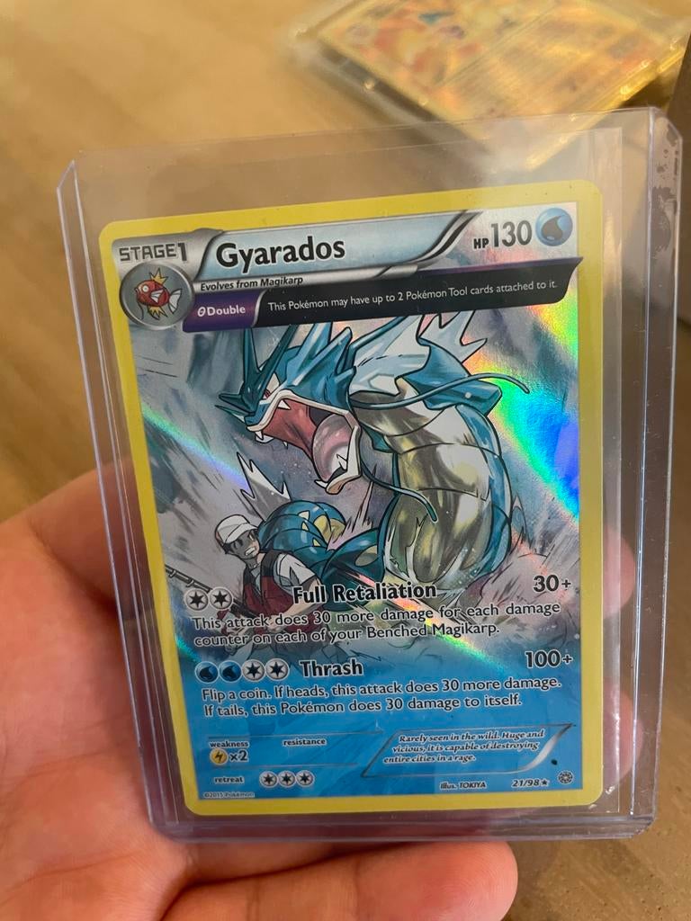 Gyarados 21/98 Ancient Origins Pokemon Kaart, Ophalen of Verzenden, Zo goed als nieuw, Losse kaart, Foil