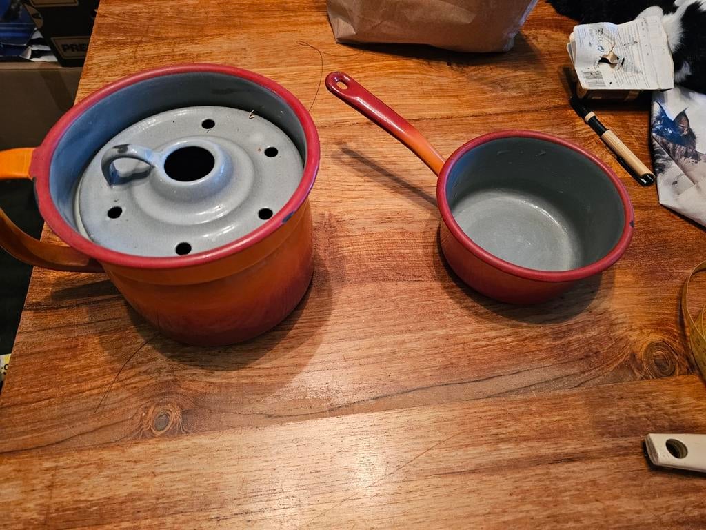 Vintage melkan en steelpan, Ophalen of Verzenden