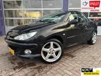 Peugeot 206 CC 1.6-16V * AIRCO * TREKHAAK * ELECTRISCH DAK *, Voorwielaandrijving, Stof, Gebruikt, Zwart