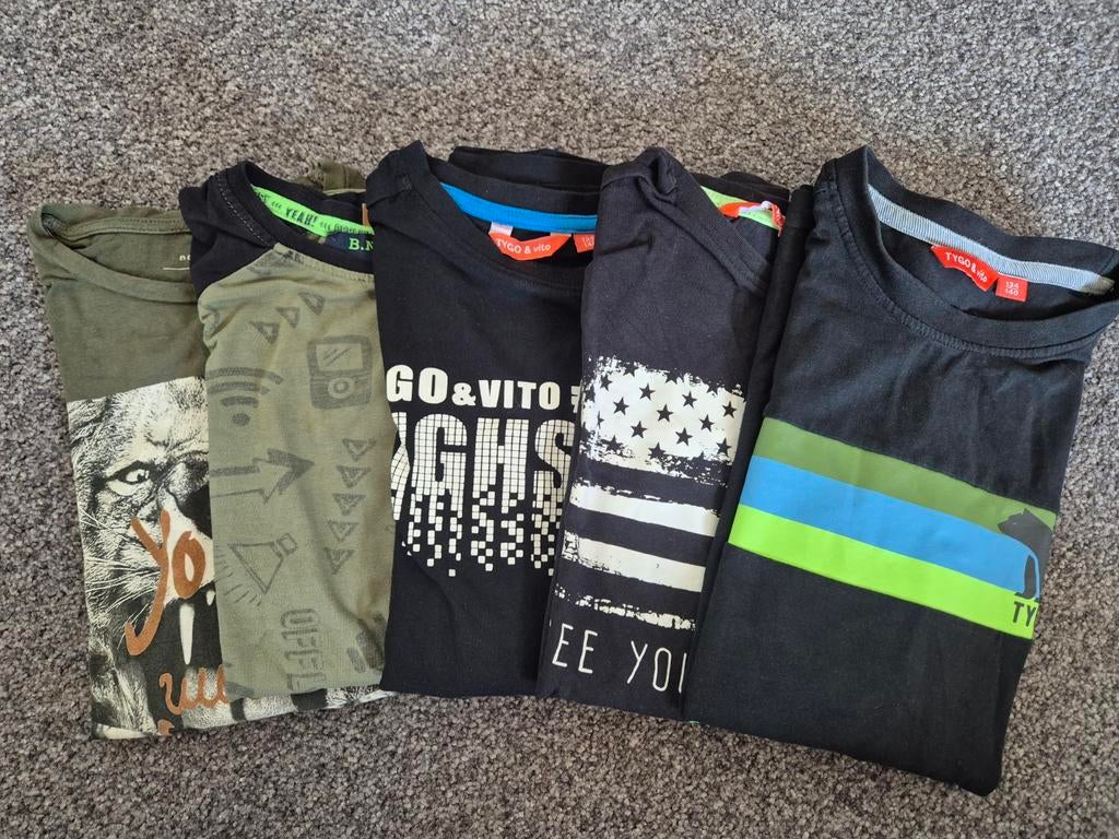 Merkshirts jongens lange mouw maat 134/140, Kinderen en Baby's, Kinderkleding | Maat 134, Ophalen, Gebruikt, Diverse merken, Shirt of Longsleeve