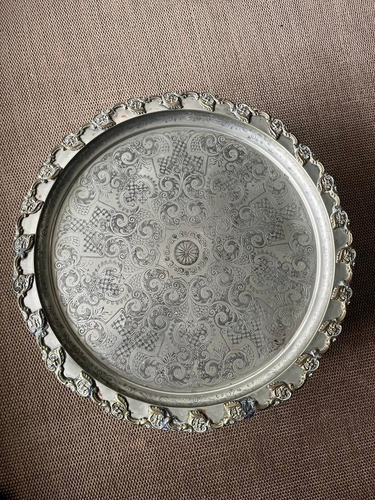 Unieke Marokkaanse Theetafel van Staal - 63cm Doorsnede, Antiek en Kunst, Ophalen