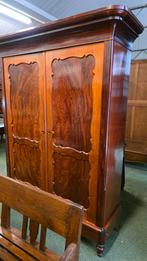 Antieke Hollandse Mahonie Biedermeier Linnenkast, Antiek en Kunst, Antiek | Meubels | Kasten, Ophalen of Verzenden