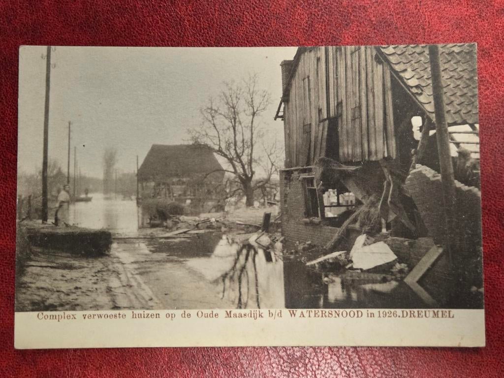 Dreumel bij Beneden-Leeuwen Watersnood in 1926, Verzamelen, Ansichtkaarten | Nederland, Ophalen of Verzenden, 1920 tot 1940, Noord-Holland