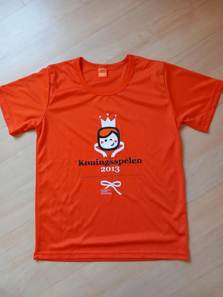 Tshirt koningsspelen oranje maat XL, Kinderen en Baby's, Kinderkleding | Maat 164, Ophalen of Verzenden, Jongen of Meisje, Shirt of Longsleeve