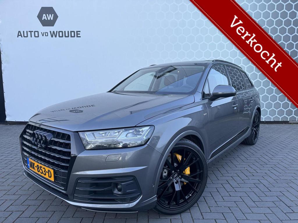Audi Q7 3.0 TFSI quattro S-line 7 zitter Panoramadak Carplay, Auto's, Audi, Automaat, 2005 kg, Gebruikt, Euro 6