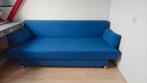 Blauwe slaapbank met opbergruimte - snel ophalen!, Ophalen, Gebruikt, Blauw, Tweepersoons