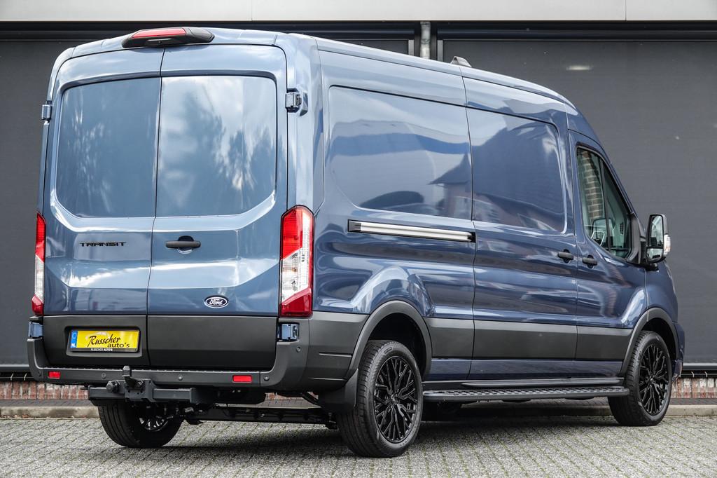 Ford Transit L3H2 | 2.0Tdci 165Pk | 350 | Raptor Edition | 2, Auto's, Bestelauto's, Voorwielaandrijving, 12 maanden, Stof, Zwart