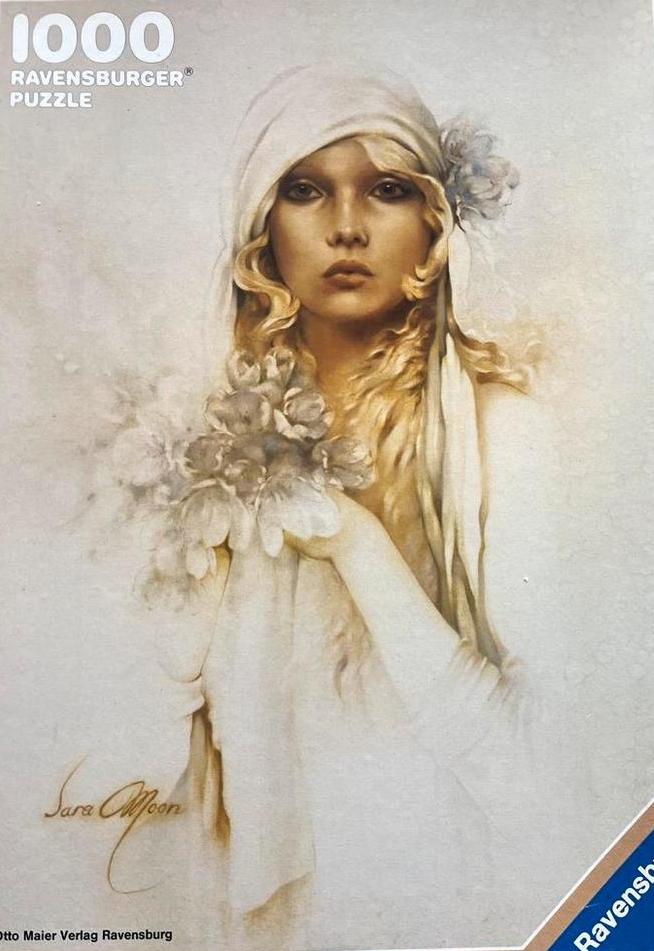 Zeldzame Sara moon puzzel 1000st ravensburger, Ophalen of Verzenden, 500 t/m 1500 stukjes, Gebruikt