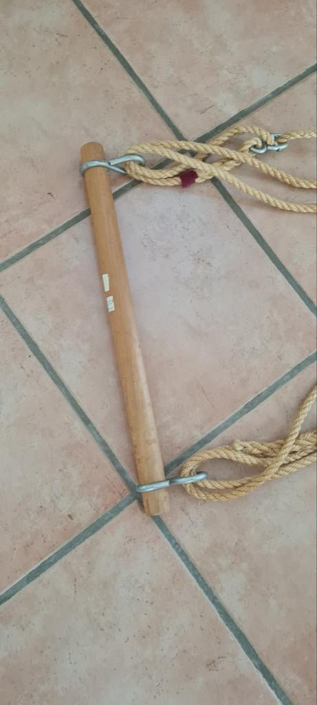 Vintage  Houten Klimstok met Touwen, Kinderen en Baby's, Speelgoed | Buiten | Speeltoestellen, Ophalen of Verzenden, Gebruikt