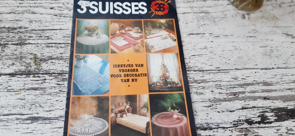 3-suisses haakboek ideetjes van vroeger voor decoratie van n, Ophalen of Verzenden, Gebruikt, Haken, Patroon of Boek