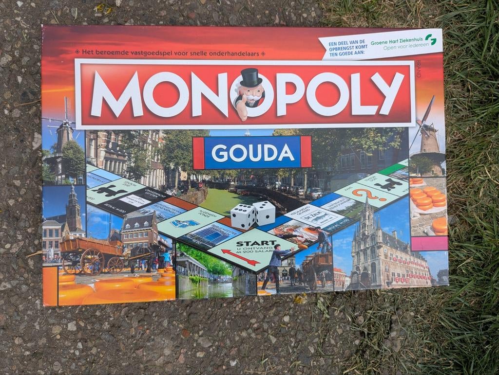 Monopoly Gouda, Vijf spelers of meer, Ophalen, Zo goed als nieuw, Identity Games