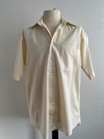 Lichtgeel katoenen overhemd met korte mouw van Arrow maat L, Ophalen of Verzenden, Zo goed als nieuw, Blauw, Halswijdte 41/42 (L)