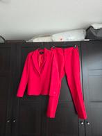 Rood Pak Attentif blazer 38 broek 40 broekpak, Maat 38/40 (M), Kostuum of Pak, Ophalen of Verzenden, Attentif