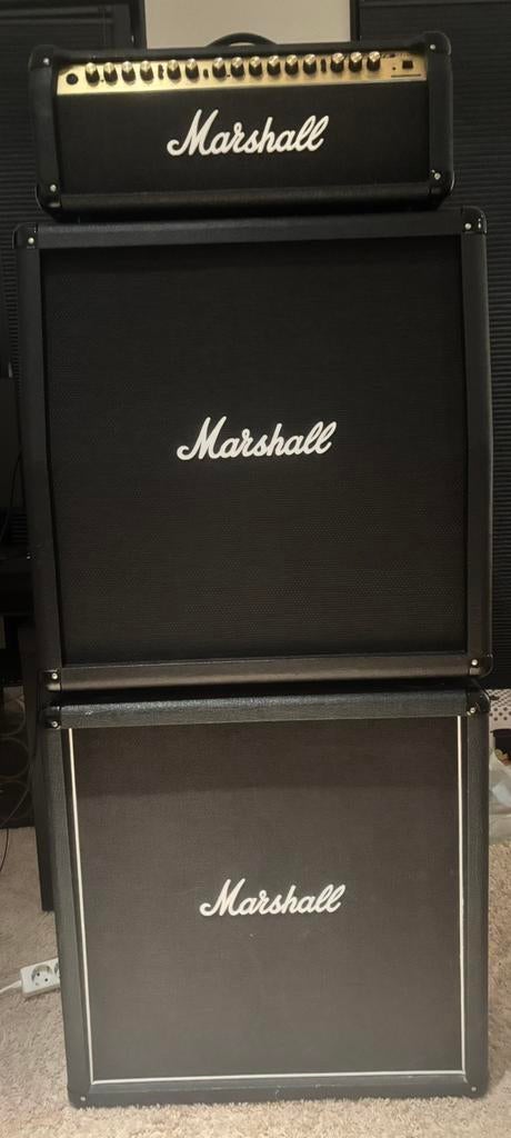 Marshall Valvestate VS100H + 2x Marshall 4x12 Cabinets 8412, Muziek en Instrumenten, Versterkers | Bas en Gitaar, Ophalen, Gebruikt