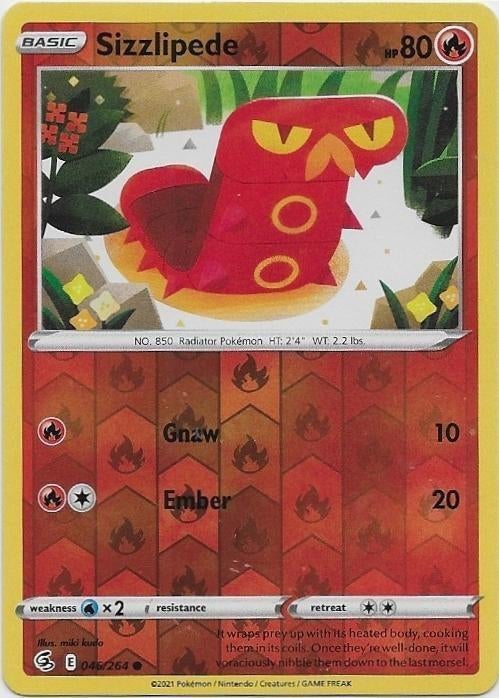 Fusion Strike,  Sizzlipede [reverse] 46/264, Verzenden, Nieuw, Losse kaart