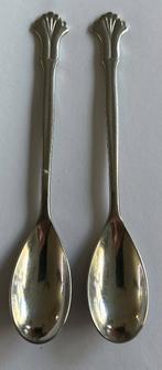 Gero Zilmeta theelepeltjes [2] Bloemmotief, Antiek en Kunst, Antiek | Bestek, Ophalen of Verzenden