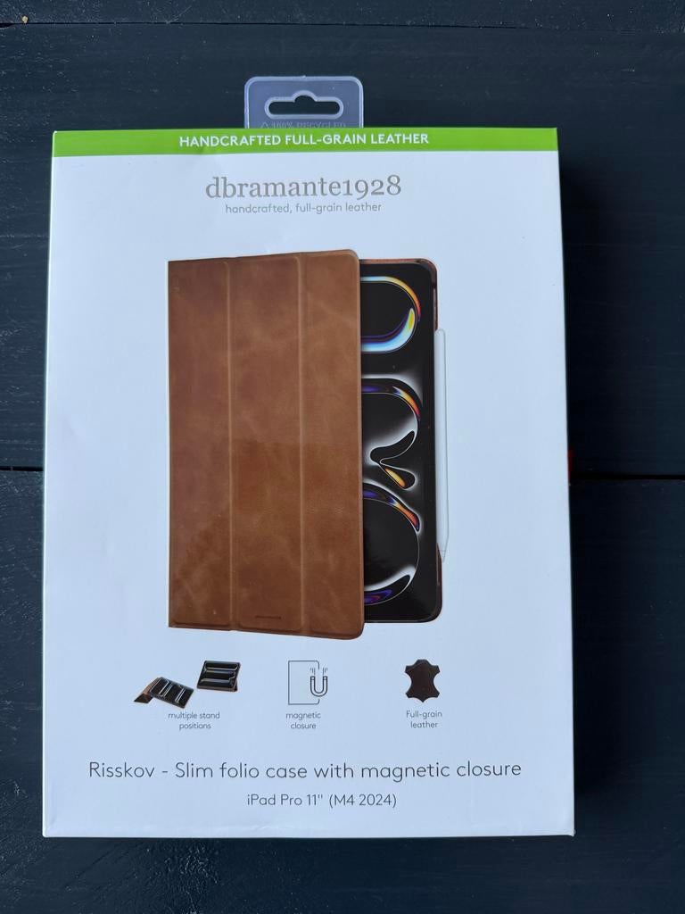Dbramante1928 Risskov Leren Hoes iPad Pro 11 inch 2024 Nieuw, Ophalen of Verzenden, Nieuw, 11 inch, Bescherming voor- en achterkant